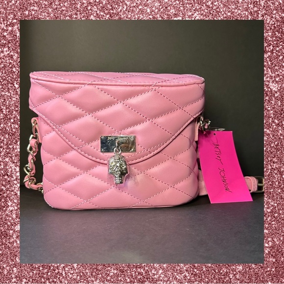 Betsey Johnson Handbags - Betsey Johnson Pink Quilted Women's Bag